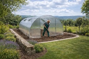 GAUDI 4x14 — Sera Modula din otel si policarbonat, Lățime 4 m, Lungime 14 m (56 m²),