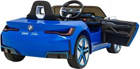 Masinuta Electrica cu acumulator pentru copii NOVOKIDS™ BMW I4, Cu telecomanda, Roti din Cauciuc EVA, Max 30 kg , Usi cu deschidere , 3 Viteze,