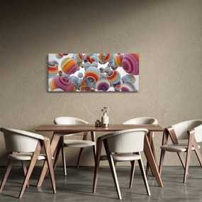 Tablou cu bile pictate (120x50 cm)