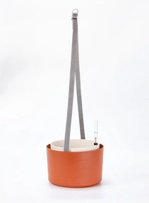 Plastia Ghiveci de flori suspendat cu auto-udare  Berberis teracotă + fildeș, diam. 30 cm