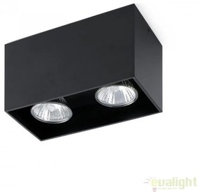 Plafoniera design modern minimalist TECTO-2 negru 63273