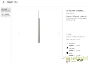 Pendul LED modern design ultra-slim ULTRATHIN SP1 SMALL negru 156699