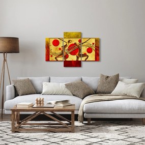 Tablou abstract cu două femei (90x60 cm)