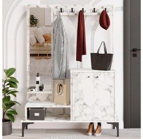 Mobilier hol Aliex 33 (marmură carrara) (cu oglindă). 1101363