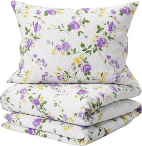 Lenjerie de pat creponata SPRING GARDEN violet Dimensiune lenjerie de pat: 70 x 90 cm | 140 x 200 cm