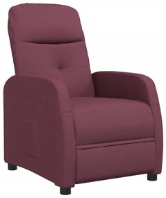289823 vidaXL Fotoliu rabatabil, violet, material textil