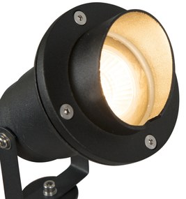 Spotlight cu pichet pentru gradina negru inclusiv cablu si priza IP65 - Done