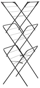 Uscător de rufe Aldotrade CAMILLA negru, 62 x 51 x 136,5 cm