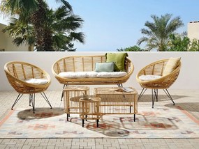 Set mobilier de grădină Marza (lemn deschis). 1081225