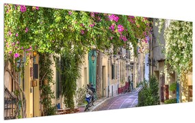 Tablou cu străduță mediteraneenă de vară (120x50 cm), în 40 de alte dimensiuni noi