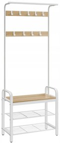 Panou metalic pentru hol PURE 183 cm, crem/stejar sonoma