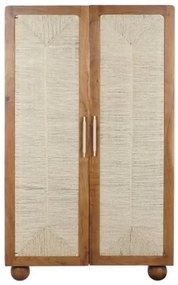 Dulap maro, din lemn de acacia si rattan, Savanah