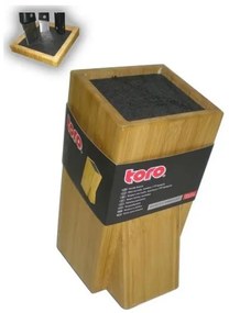 Suport de cuțite cu inserție flexibilă 23,8x11 cm bambus