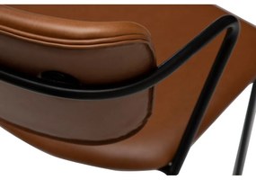 Scaun cu husă din piele artificială DAN-FORM Denmark Zed, maro