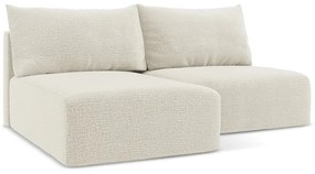 Colțar crem extensibil/cu spațiu de depozitare (cu colț pe partea stângă) Kalena – Makamii