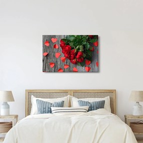 Tablou - cu buchet de flori (90x60 cm)