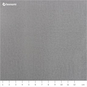 Colțar extensibil cu tapițerie de catifea și șezlong pe partea stângă Windsor &amp; Co Sofas Nuage, gri deschis