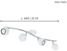 EGLO 31004 - LED Lampa spot BIMEDA 4xGU10/3W LED