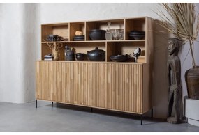 Bibliotecă din lemn de stejar 200x150 cm Gravure – WOOOD