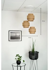 Lustră aplicată Brilagi SPACE YUTE 3xE27/15W/230V bej/alb