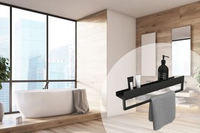 Raft pentru baie negru mat SF01 60cm