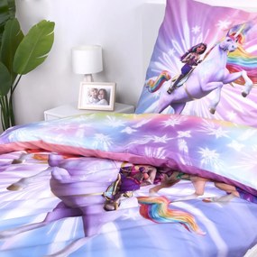 Lenjerie de pat din bumbac Herding UnicornAcademy, 140 x 200 cm, 70 x 90 cm, 140 x 200 cm, 70 x 90 cm