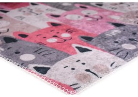 Covor pentru copii roz 80x150 cm Silly Cats – Vitaus