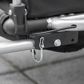 HOMCOM Remorca Bicicleta 2 in 1 pentru Copii cu Centura 5 Puncte si Accesorii Siguranta, Rosu | Aosom Romania