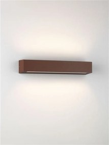 Aplica exterior corten liniara 38cm IP65 LED CCT PRISMATIC