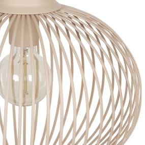 Lampă suspendată modernă cu fir negru cu bej 33cm - Gila