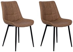 Set 2 buc. scaune pentru sufragerie Morose (maro auriu). 1009938