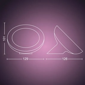 Philips - LED RGB Lampă de masă dimmabilă Hue BLOOM 1xLED/7,1W/230V