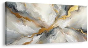 Tablou abstract energie aurie