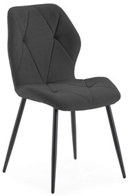 Scaune de dining negre 4 buc. Luna – Marckeric