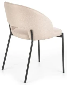 Scaun de bucaterie Alanna, bej/negru