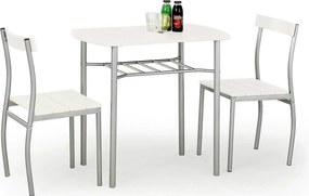 Set masa si 2 scaune LANCE, gri/alb