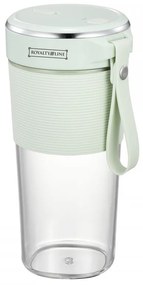 Blender portabil cu USB Royalty Line UBP-40, 40W, 300ml, 2 lame, Transparent/Verde