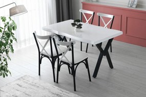 Set de scaune de sufragerie Ekol White, 4 buc.