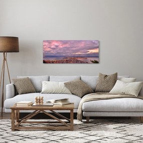 Tablou - Amurg la oraș (120x50 cm)