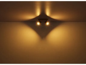 Aplica de perete / tavan cu 2 spoturi directionabile design modern ROBBY alb