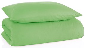 Lenjerie de pat din bumbac Color verde, 140 x 200cm, 70 x 90 cm