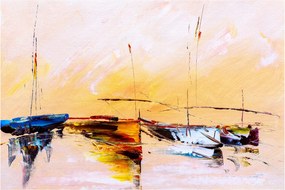 Tablou - Pictură barcă (90x60 cm)