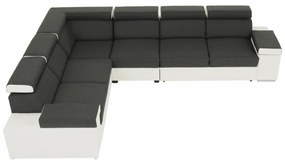 Colţar universal, gri/alb, 2+3, MARBELA LUX