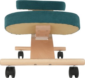 Scaun ergonomic, petrol/ fag, FLONET