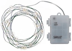 Șirag cu lumini LED Sirius Nynne Green, lungime 390 cm