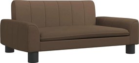 vidaXL Canapea pentru copii, maro, 70x45x30 cm, material textil