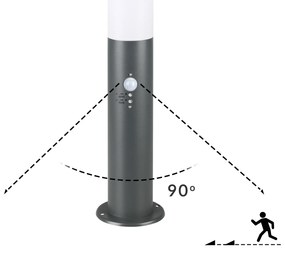 Deuba Lampa de exterior Dahlia cu senzor - antracit