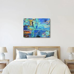 Tablou - pictură abstractă în ulei (70x50 cm)