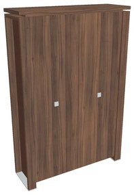 Dulap înalt pentru haine Verno+ S 140 x 46 x 210 cm, nuc / maro