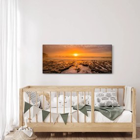 Tablou cu apus de soare (120x50 cm)